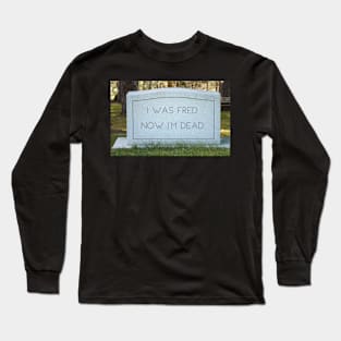 Funny Halloween Gravestone Long Sleeve T-Shirt